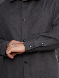 Cămașă Staff velvet dark gray