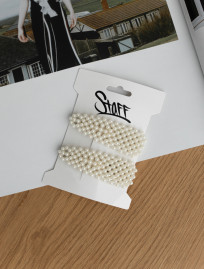 Agrafă de păr Staff white pearl 2 (2 buc.)