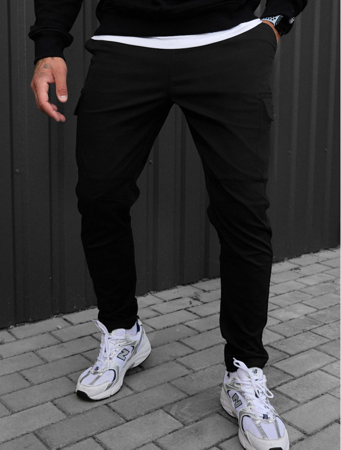 Pantaloni Staff cargo copp black