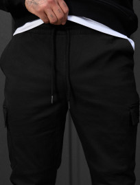 Pantaloni Staff cargo copp black