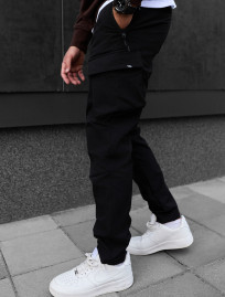 Pantaloni izolați Staff st cargo black fleece