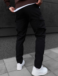 Pantaloni izolați Staff st cargo black fleece