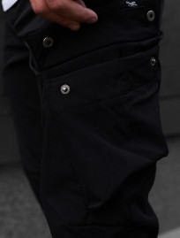 Pantaloni izolați Staff st cargo black fleece
