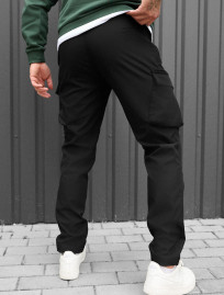 Pantaloni izolați Staff st cargo black fleece