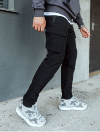 Pantaloni de jogging izolați Staff st cargo black fleece