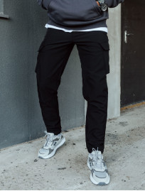 Pantaloni de jogging izolați Staff st cargo black fleece