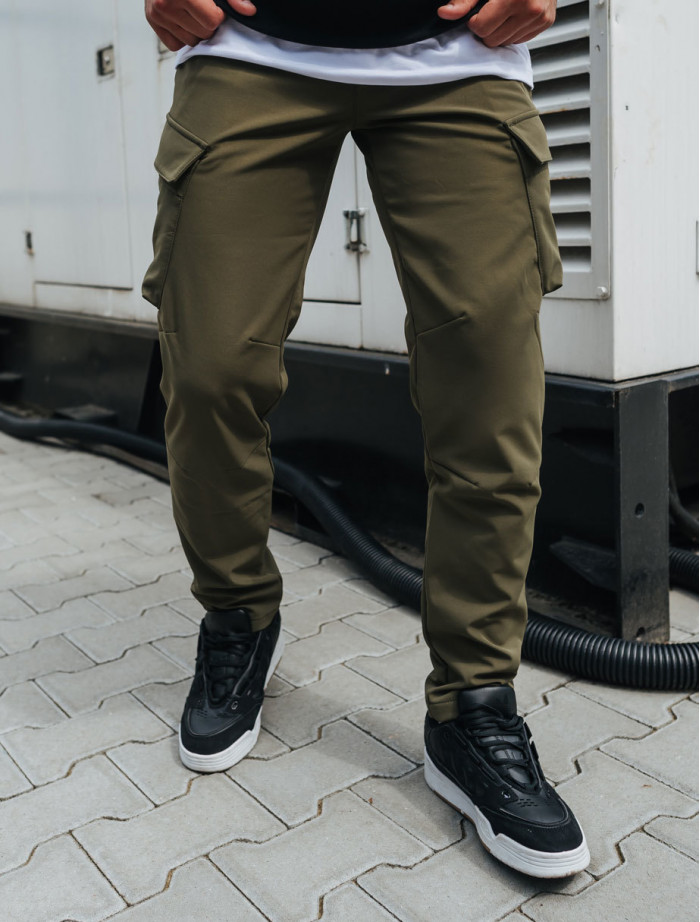 Pantaloni de jogging izolați Staff st cargo khaki fleece