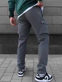 Pantaloni izolați Staff st cargo gray fleece