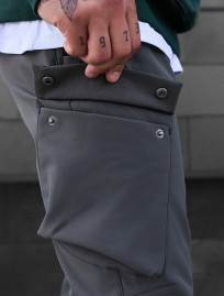 Pantaloni izolați Staff st cargo gray fleece