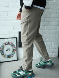 Pantaloni izolați Staff cu light brown fleece