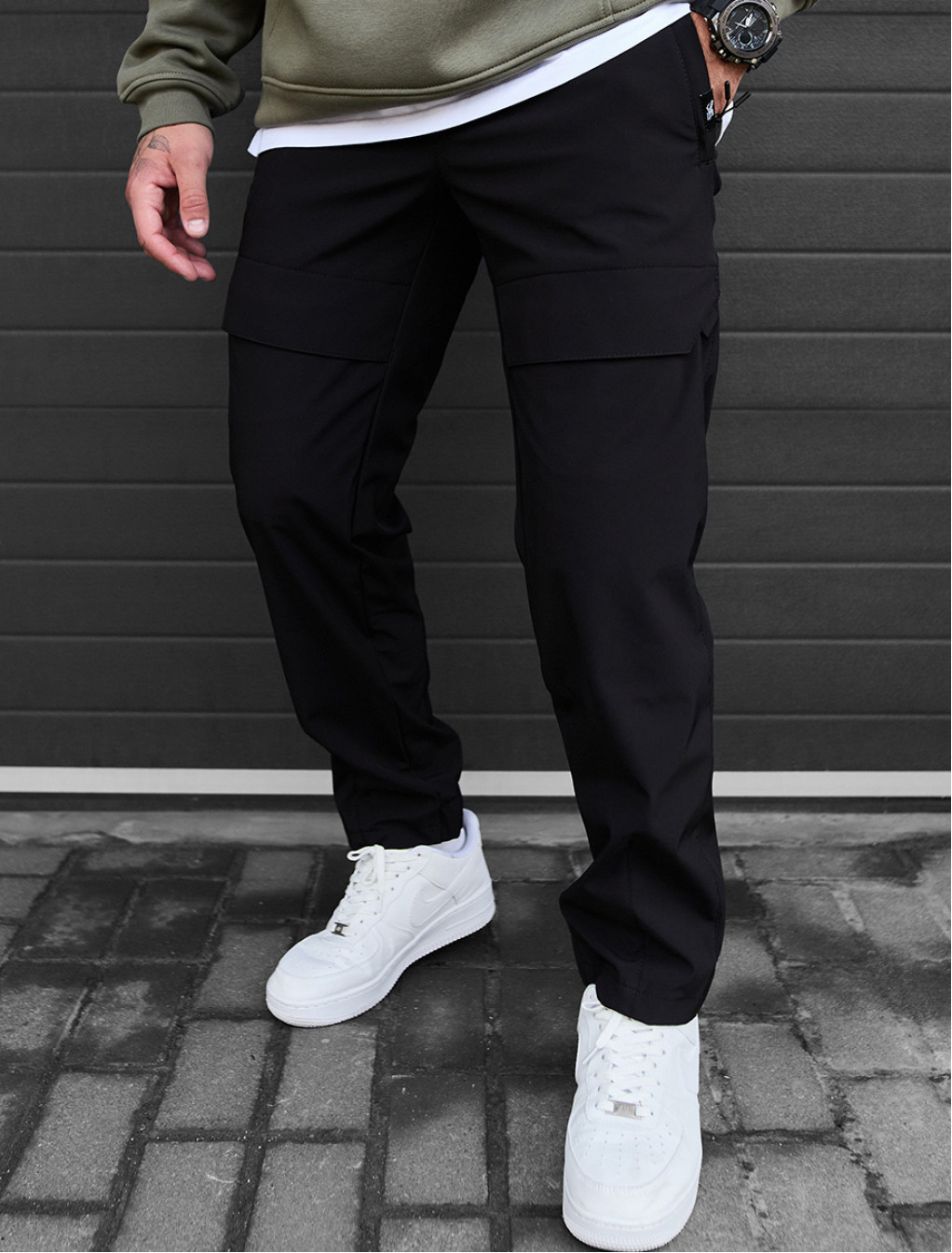 Pantaloni izolați Staff ar black fleece