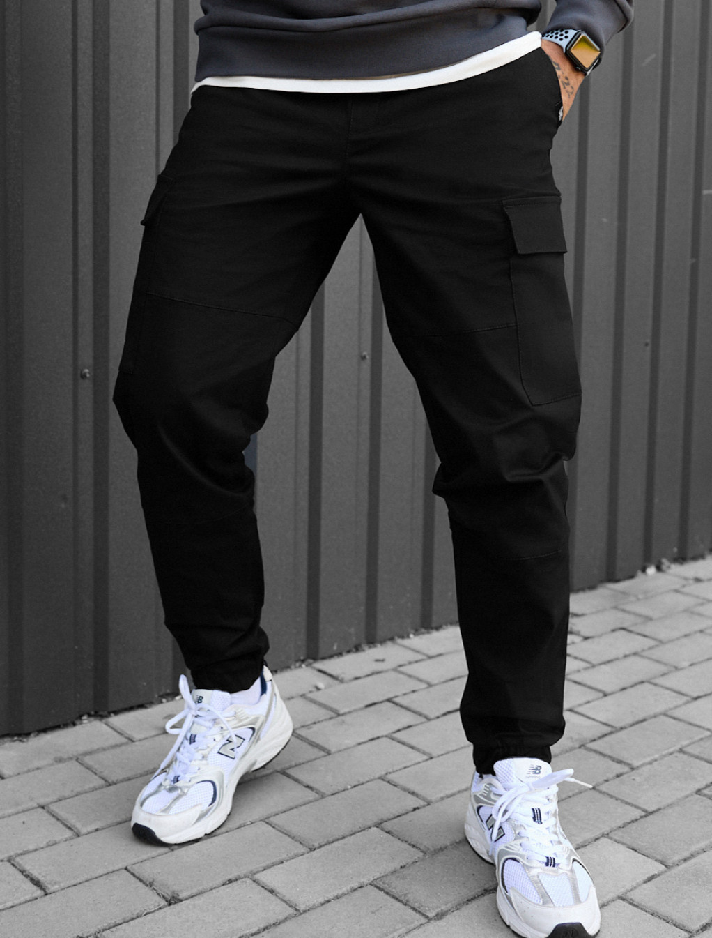 Pantaloni Staff hid cargo black