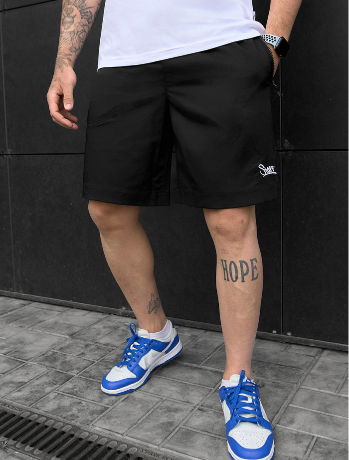 Chinos pantaloni scurți Staff loo black logo