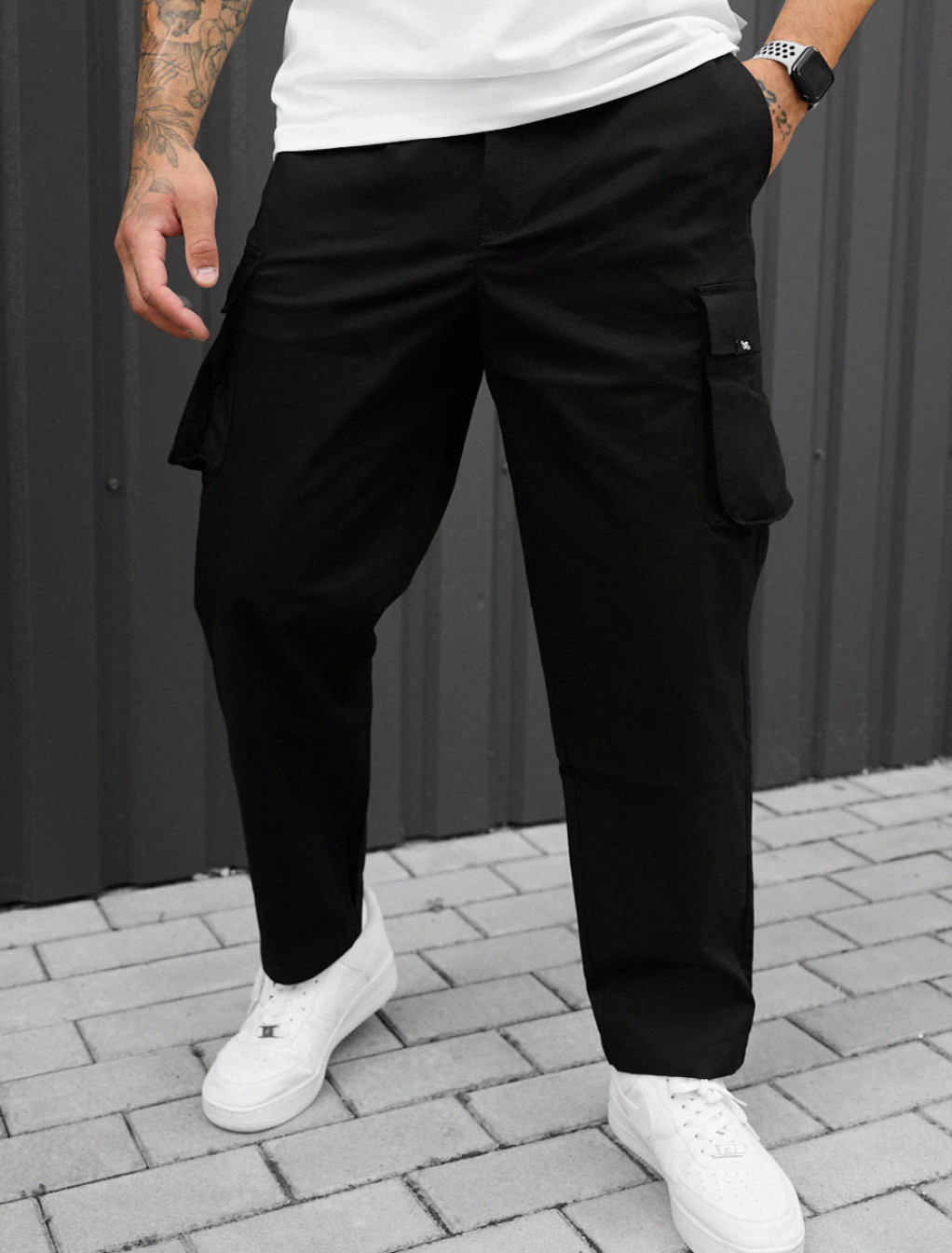 Pantaloni Staff cargo gi black