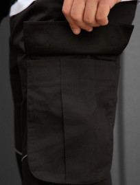 Pantaloni Staff cargo fol black reflective