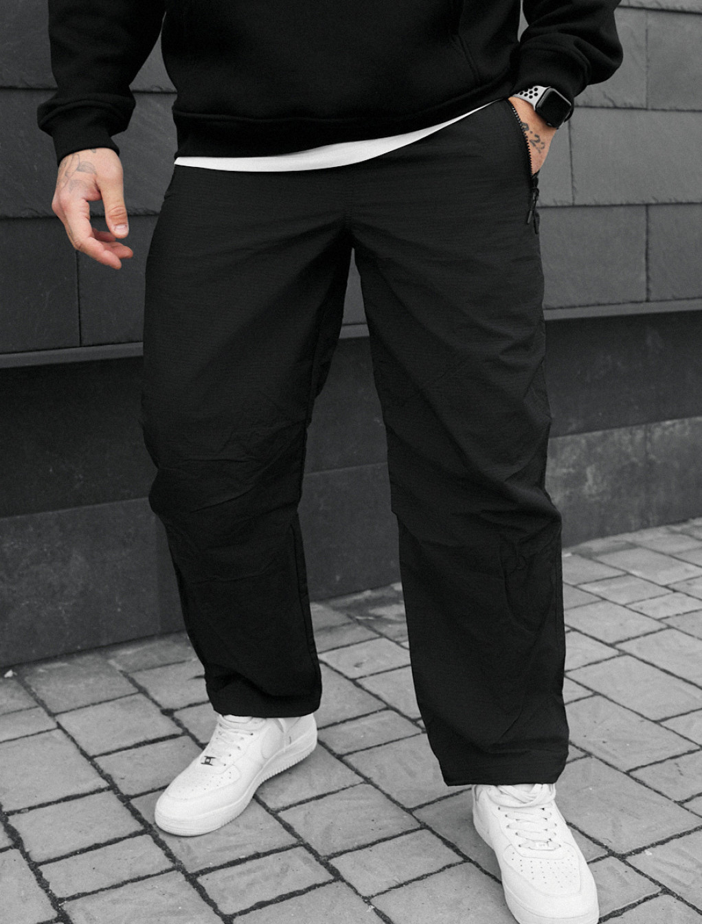 Pantaloni chinos Staff lar black