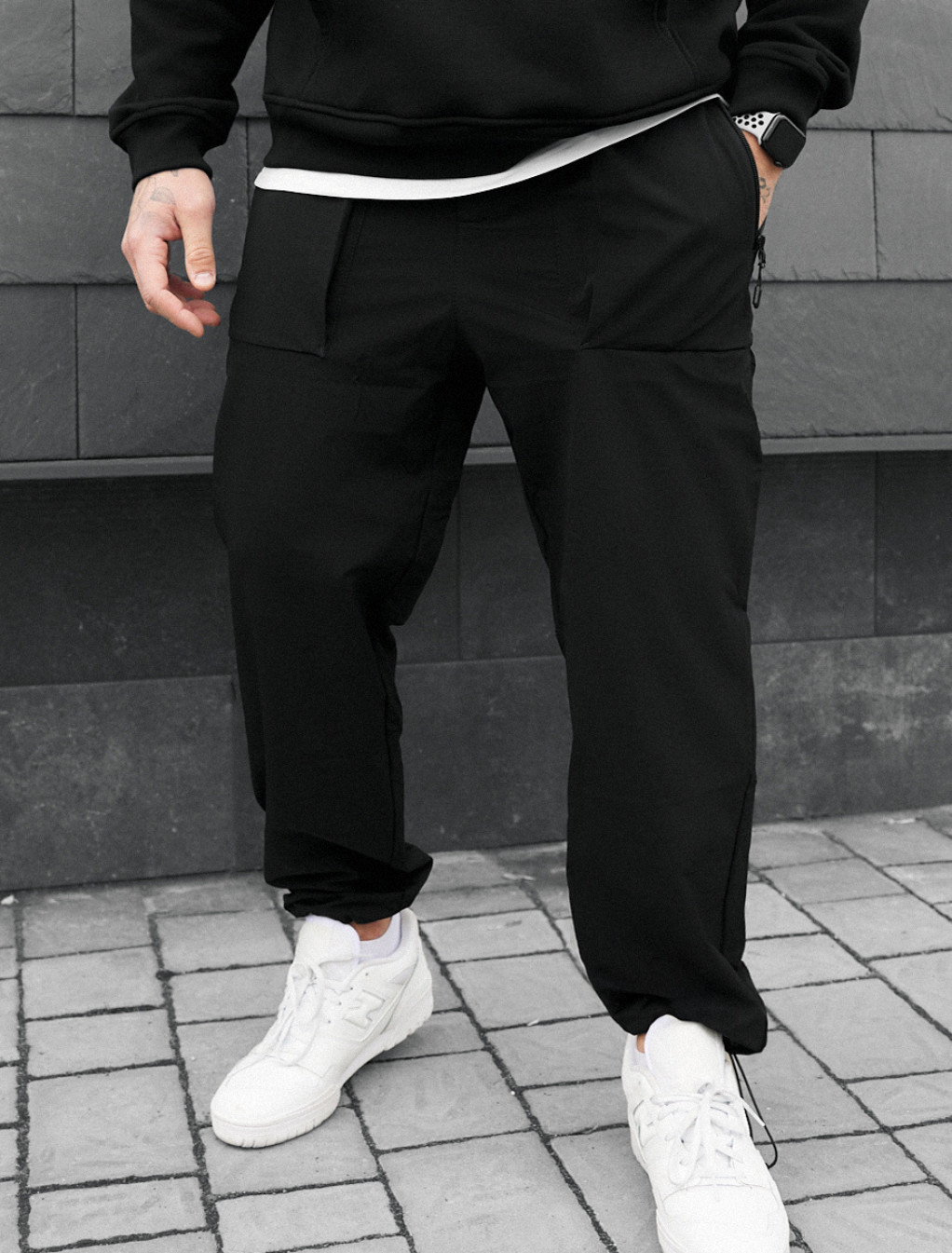 Pantaloni chinos Staff rit black