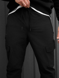 Pantaloni Staff cargo tam black