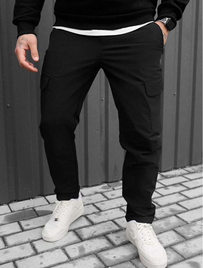 Pantaloni Staff cargo tam black