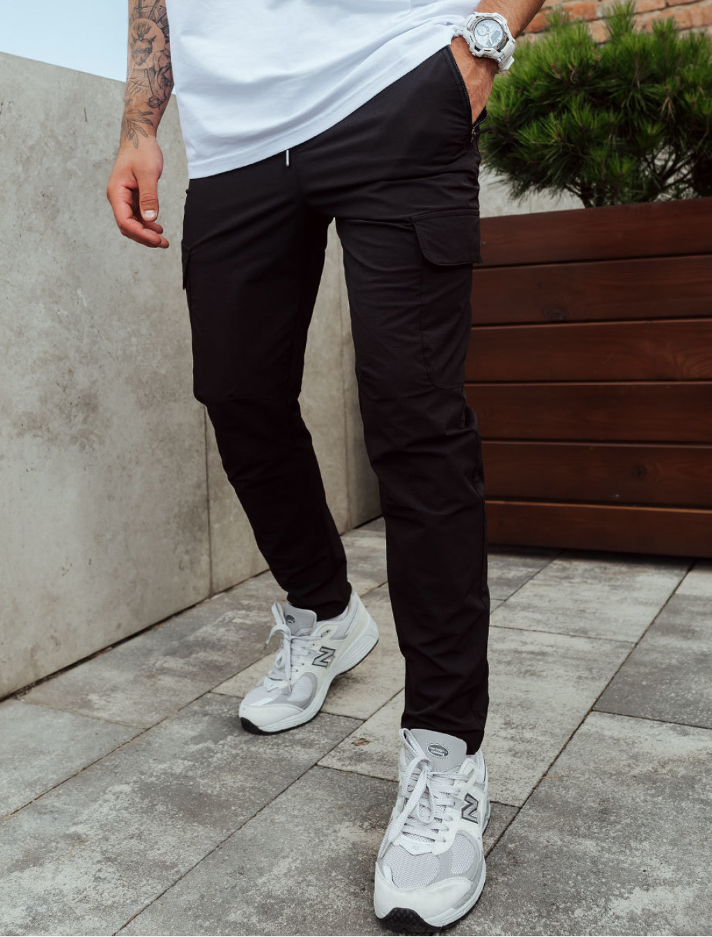 Pantaloni Staff cargo tam black