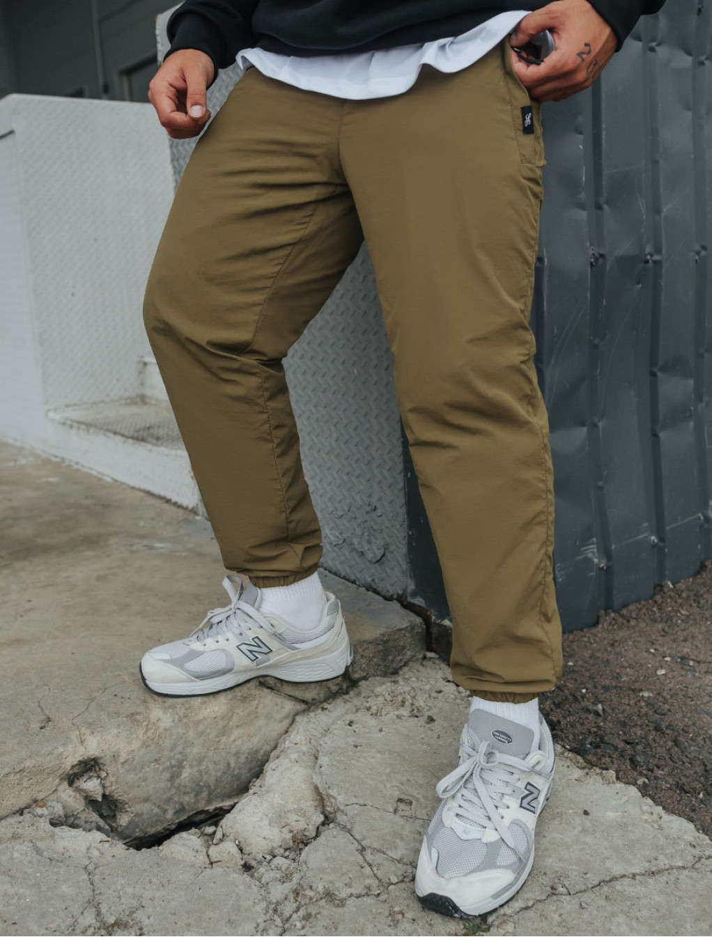 Pantaloni de jogging izolați Staff ba khaki fleece
