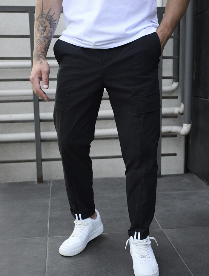 Pantaloni Staff cargo pel black