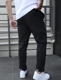 Pantaloni Staff cargo pel black