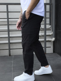 Pantaloni Staff cargo pel black