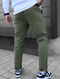 Pantaloni Staff cargo pel khaki
