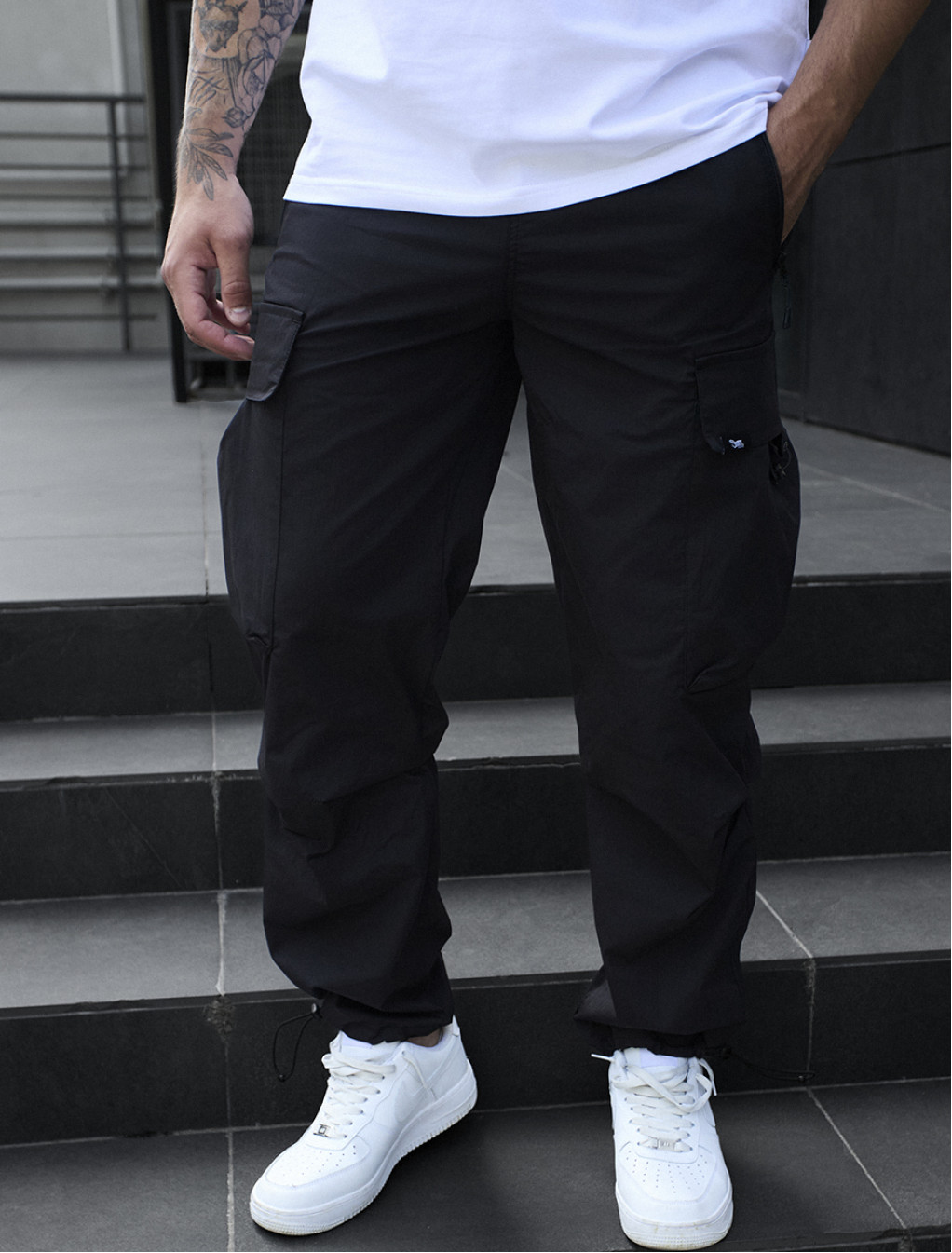 Pantaloni Staff cargo tu black