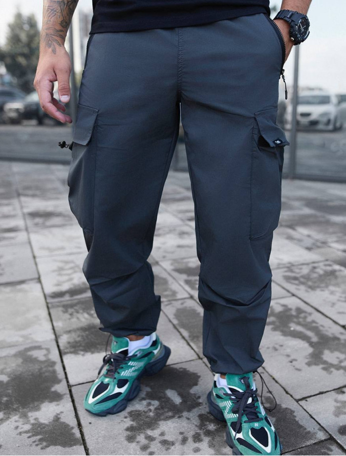 Pantaloni Staff cargo tu dark gray