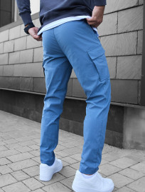 Pantaloni Staff cargo fa blue