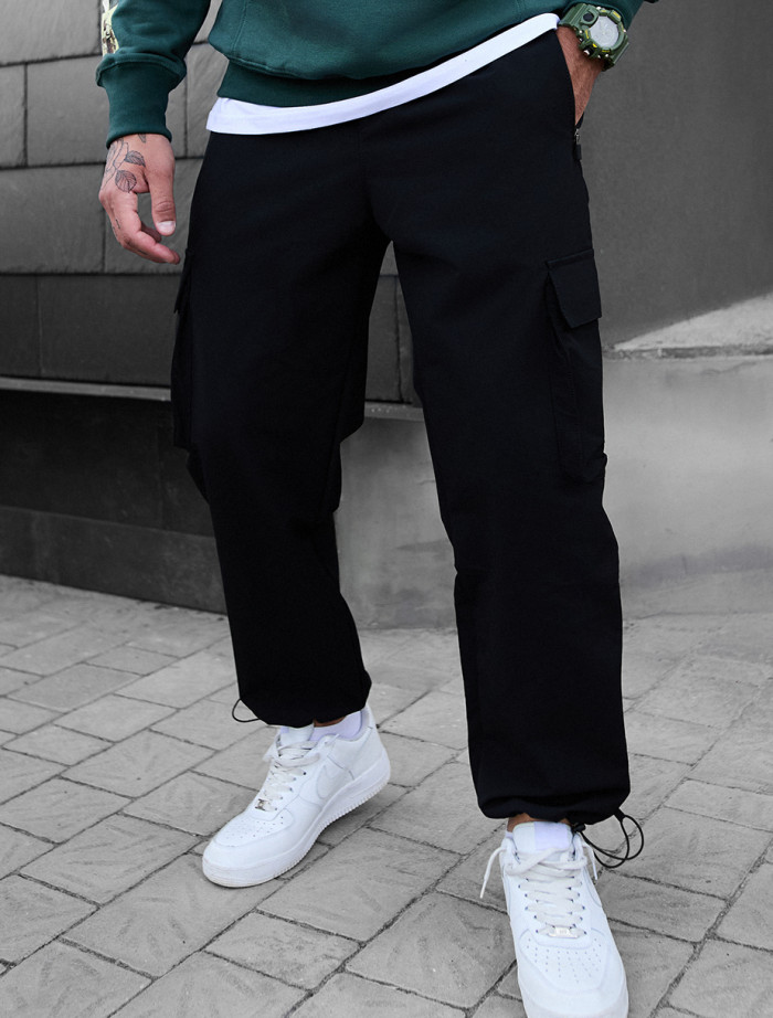 Pantaloni Staff cargo al black