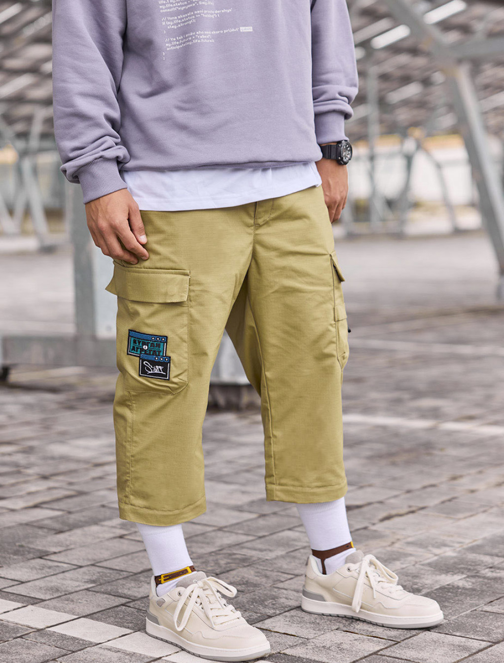 Pantaloni - pantaloni scurți Staff x Curgan și Agregat 