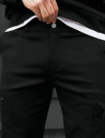 Pantaloni izolați Staff cargo do black fleece