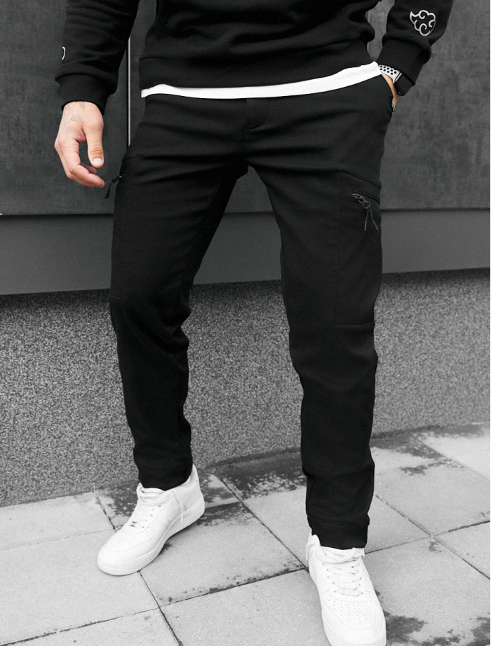 Pantaloni izolați Staff cargo do black fleece