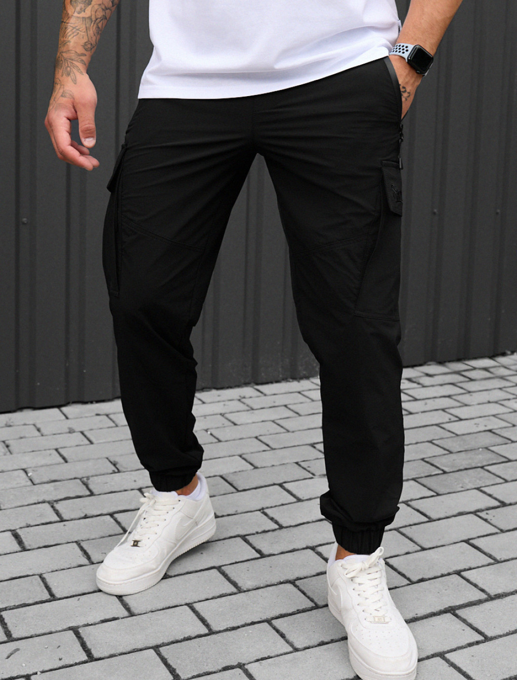 Pantaloni Staff cargo pa black