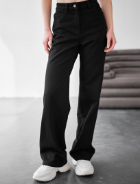 Blugi de damă Staff vin black wide-leg