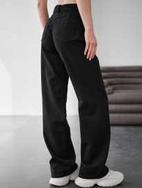Blugi de damă Staff vin black wide-leg