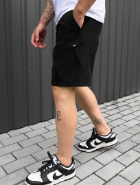 Pantaloni scurți Staff cargo em black