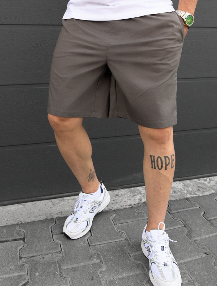 Pantaloni chinos scurți Staff bea gray