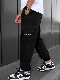 Pantaloni Staff cargo al black