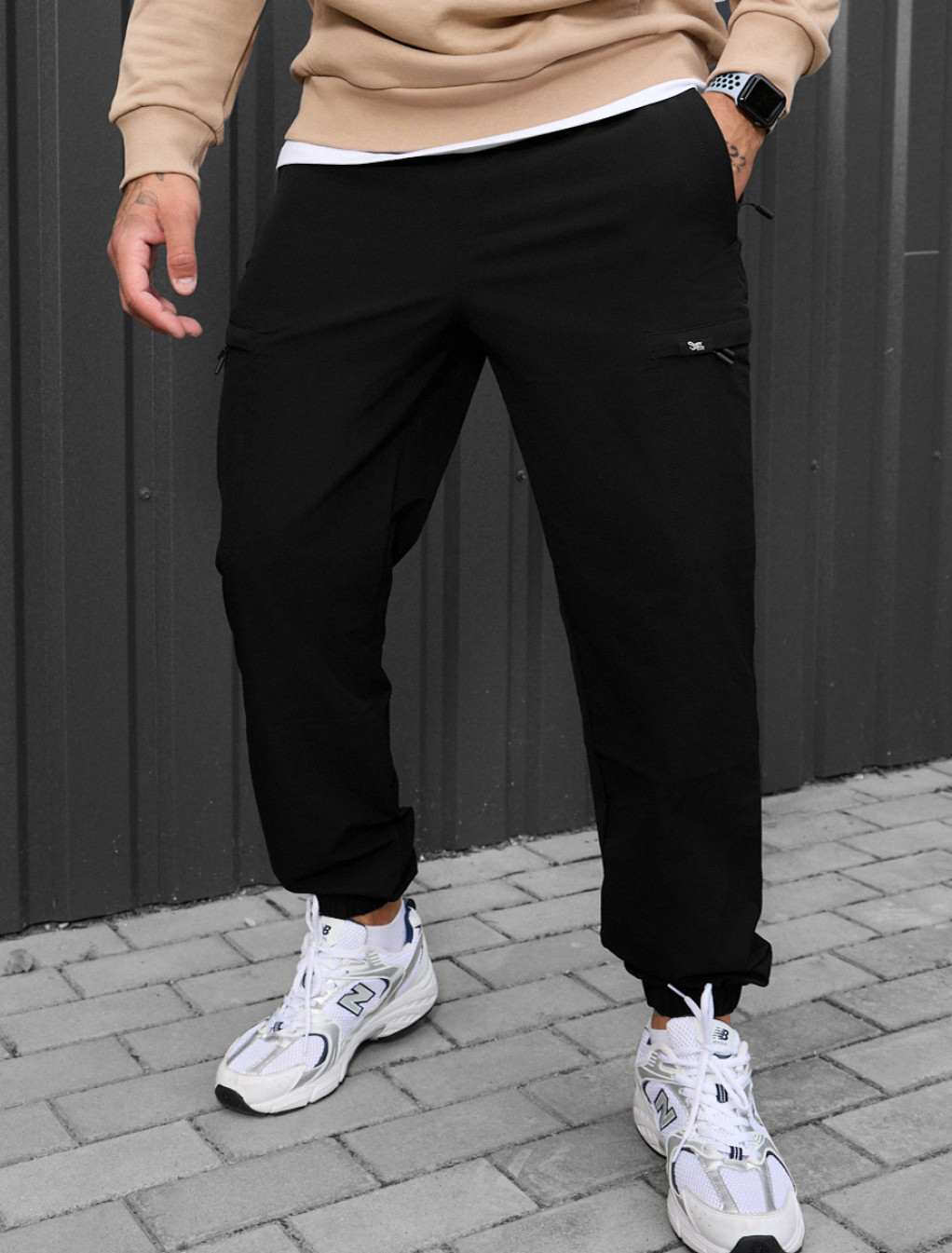 Pantaloni Staff cargo tri black