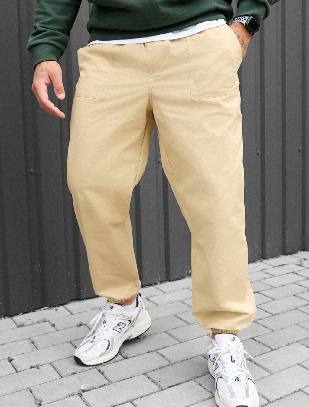 Pantaloni de jogging Staff par beige