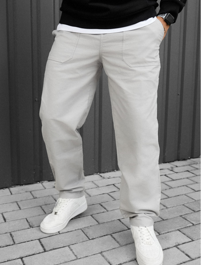 Pantaloni chinos Staff dez light gray