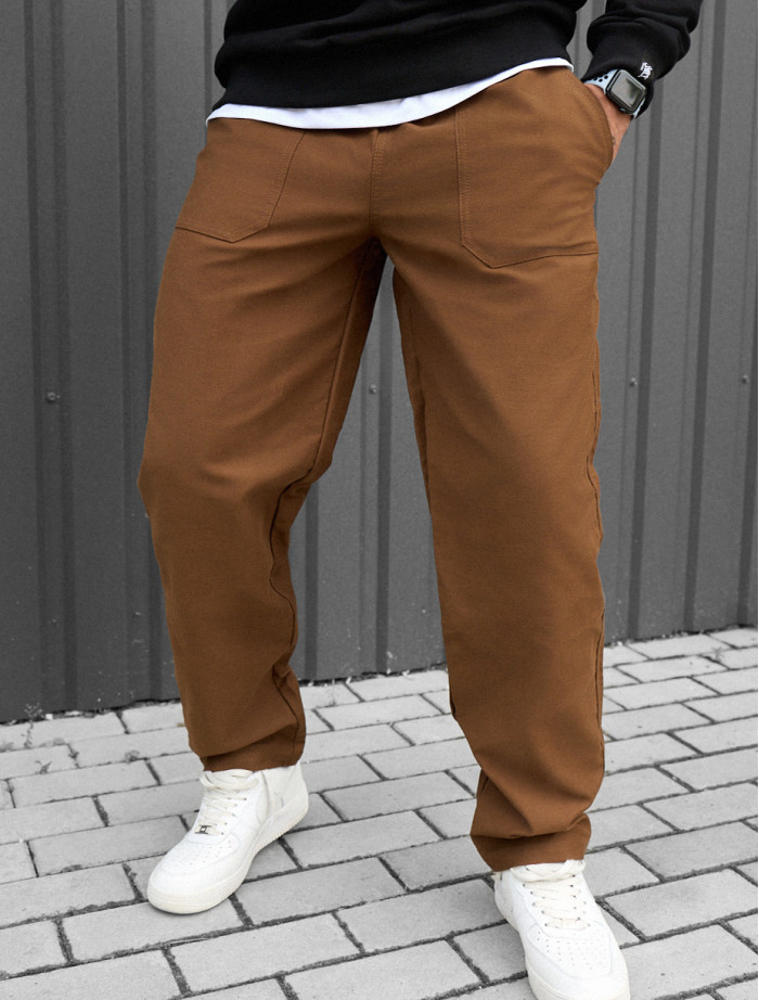Pantaloni chinos Staff dez brown