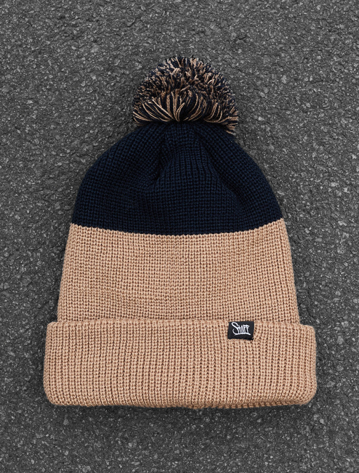 Căciulă Staff beige & navy