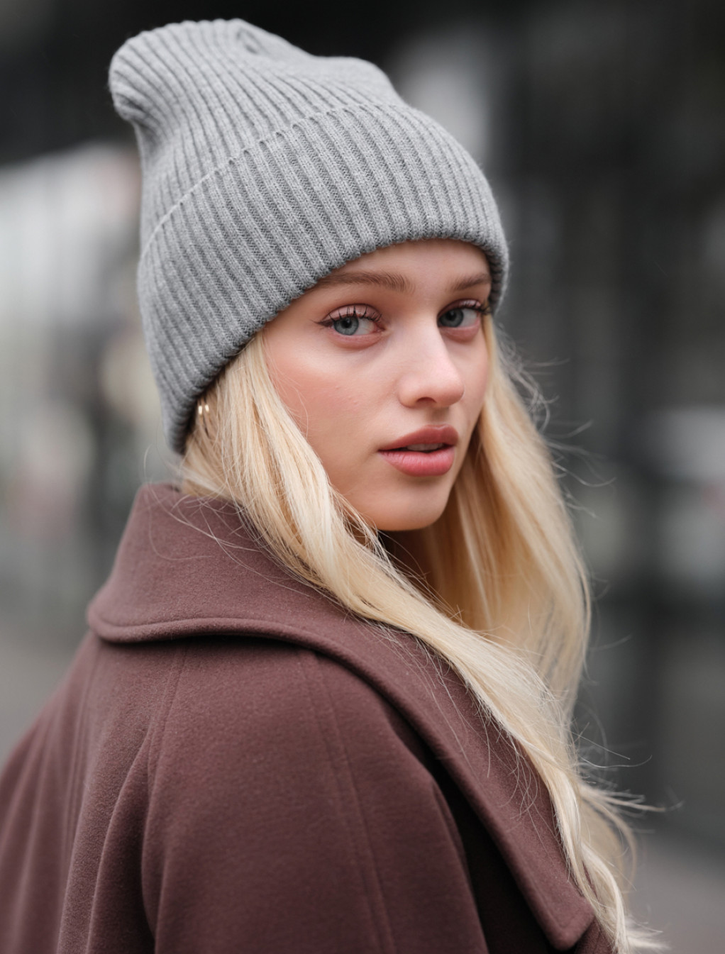 Căciulă de damă Staff gray basic
