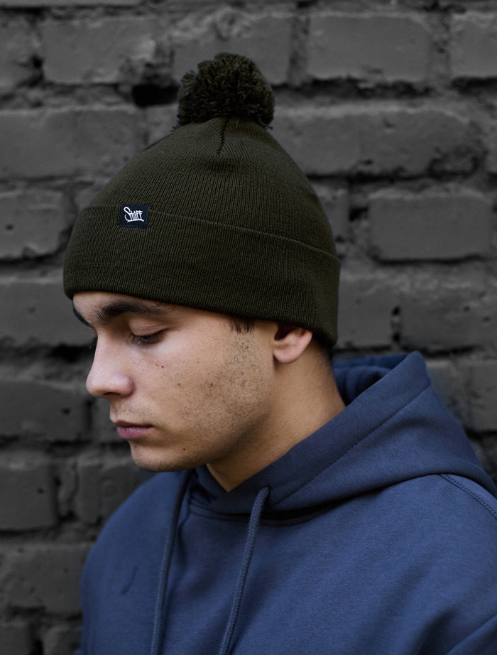 Șapcă Staff khaki pompon