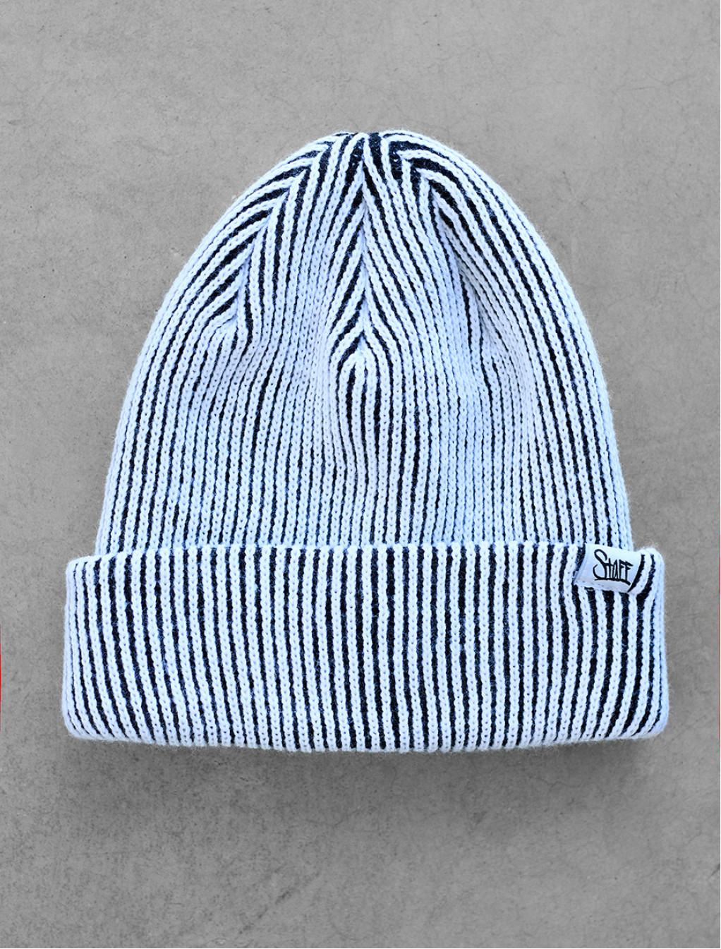 Șapcă Staff white & black stripes